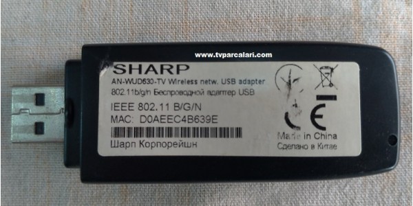 SHARP AN-WUD630-TV Wireless netw. USB adapter, IEE 802.11 B/G/N, SHARP LC-50LE752V, Wifi Modül